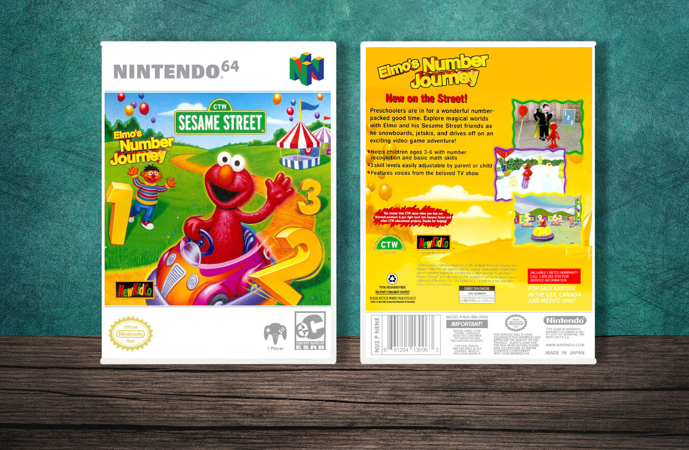 Elmo's Number Journey, Case Color: White