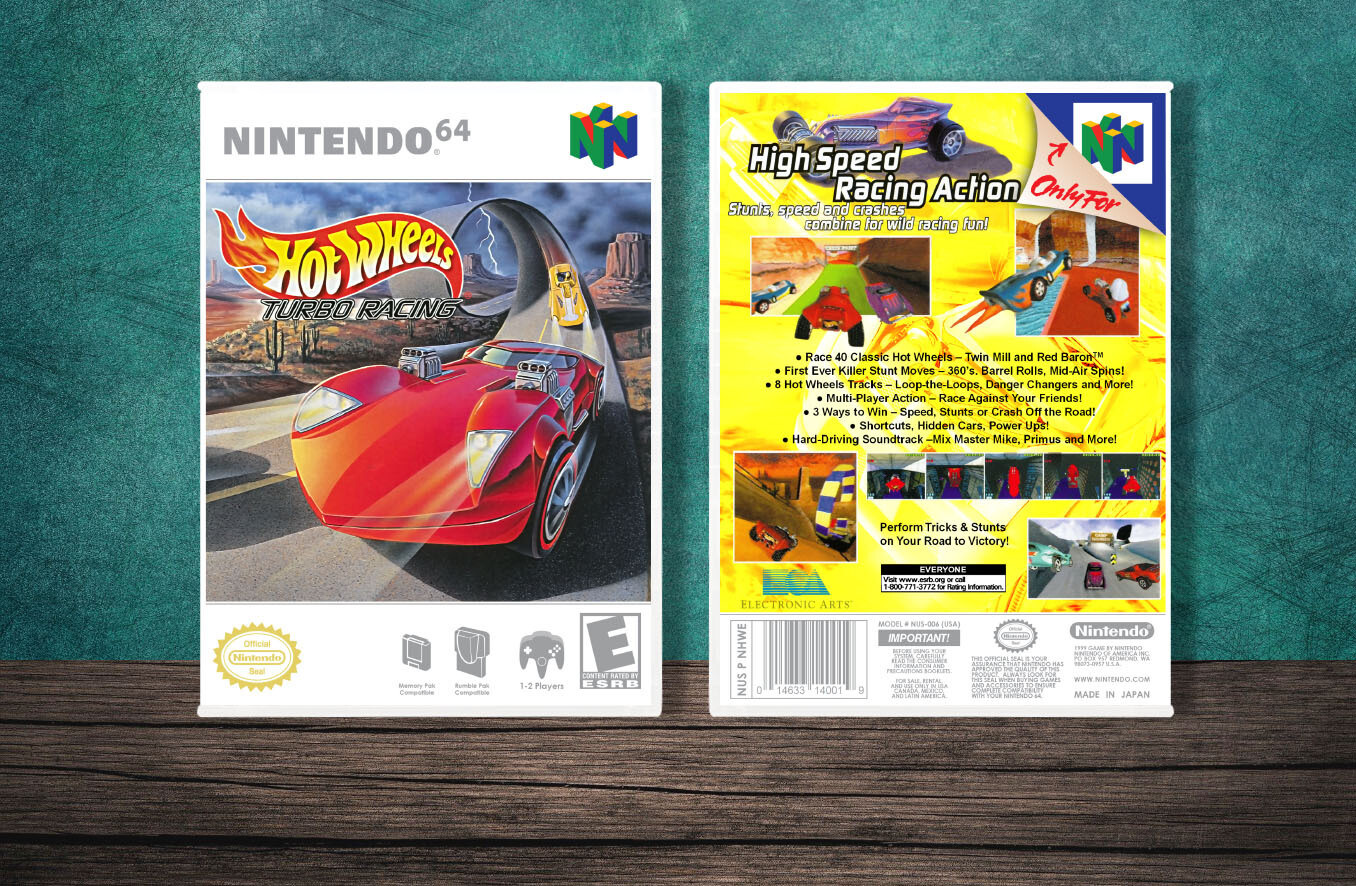 Hot Wheels Turbo Racing, Case Color: White