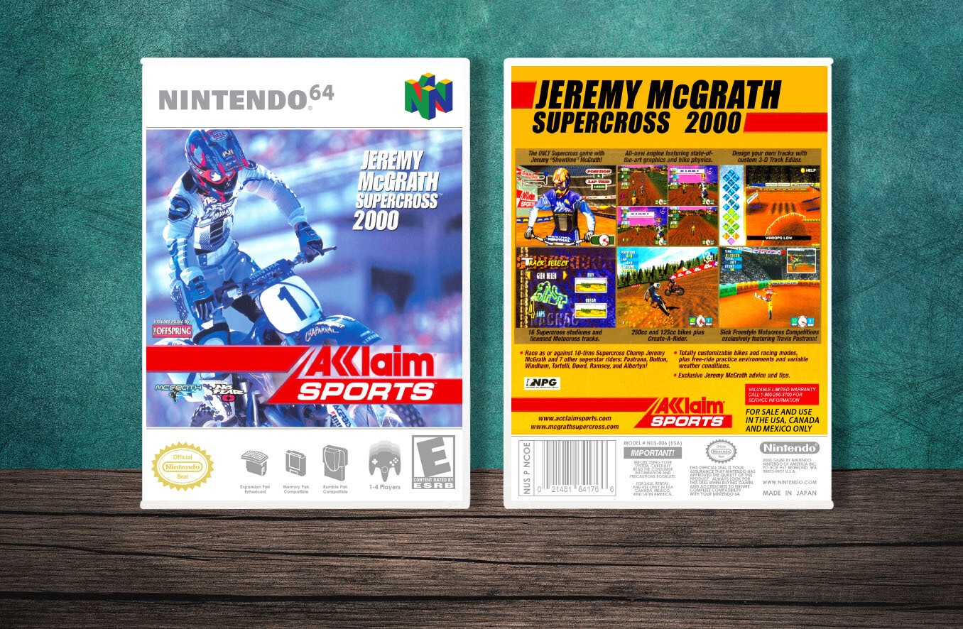 Jeremy McGrath Super Cross 2000, Case Color: White