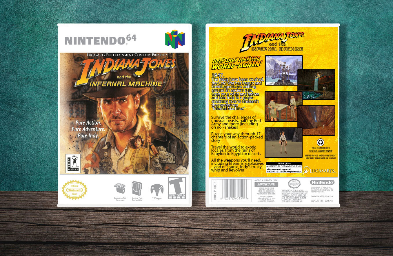 Indiana Jones and the Infernal Machine, Case Color: White