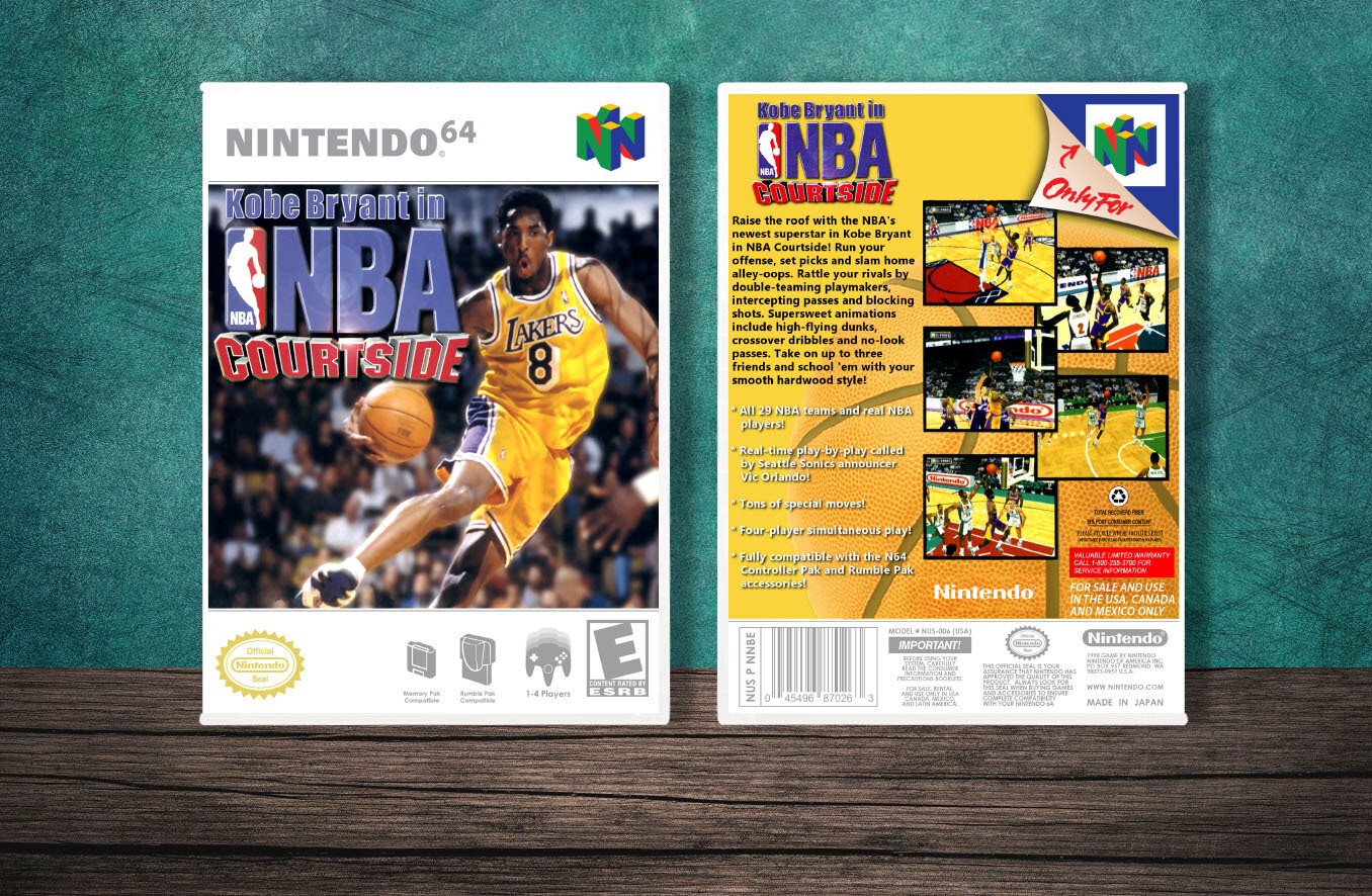 Kobe Bryant in NBA Courtside, Case Color: White