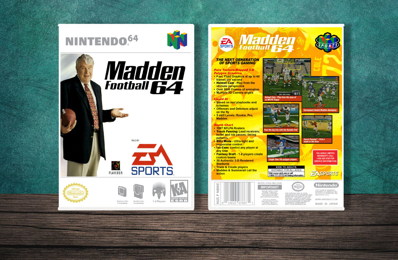 Madden Football 64, Case Color: White