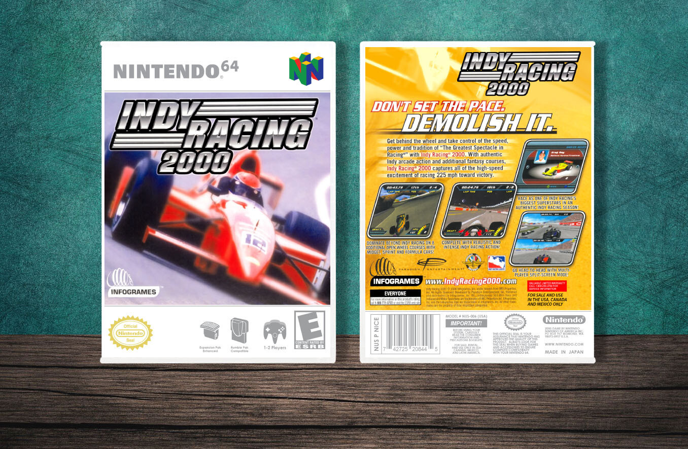 Indy Racing 2000, Case Color: White