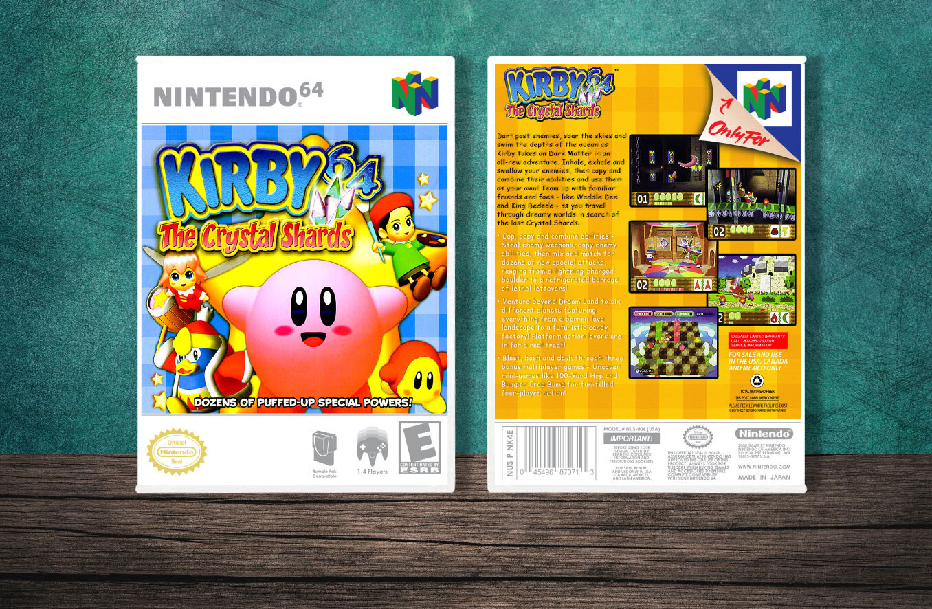 Kirby 64: The Crystal Shards, Case Color: White