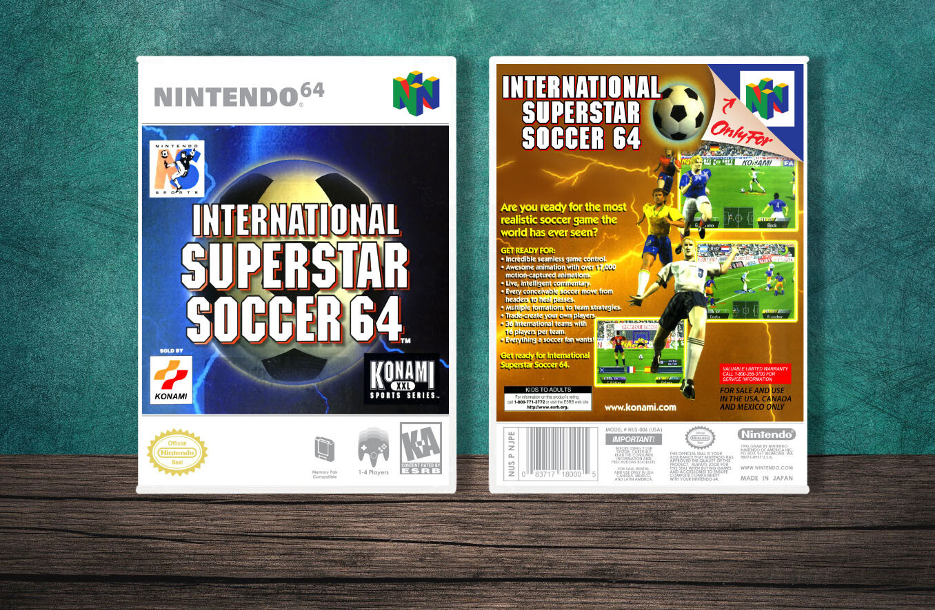 International Superstar Soccer 64, Case Color: White