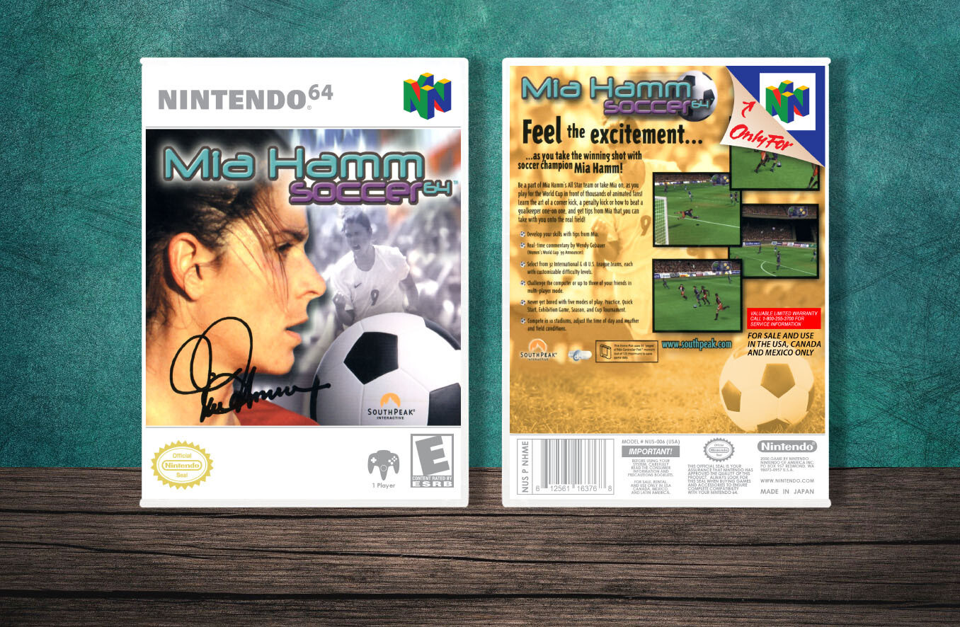Mia Hamm Soccer 64, Case Color: White