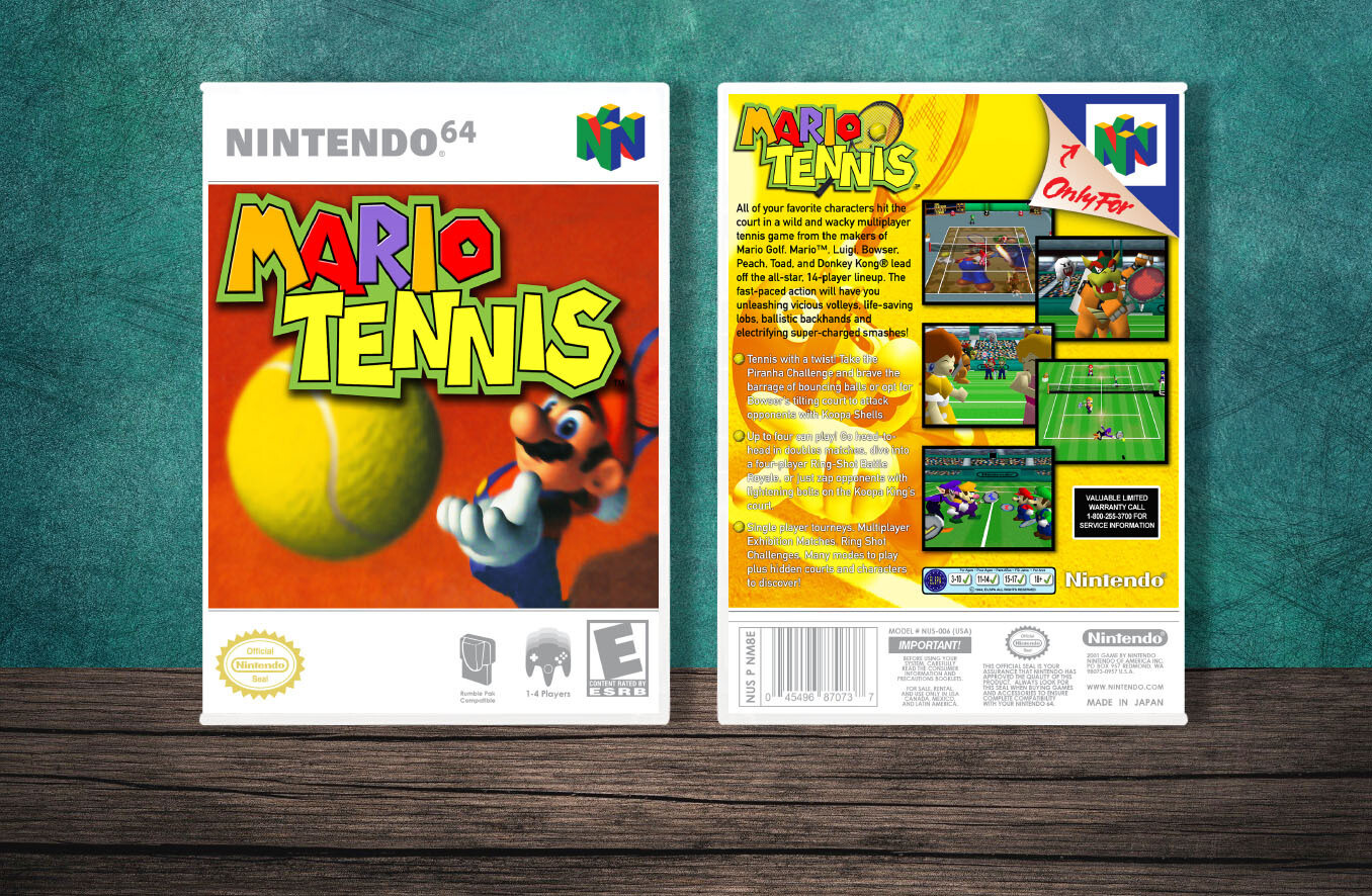 Mario Tennis, Case Color: White