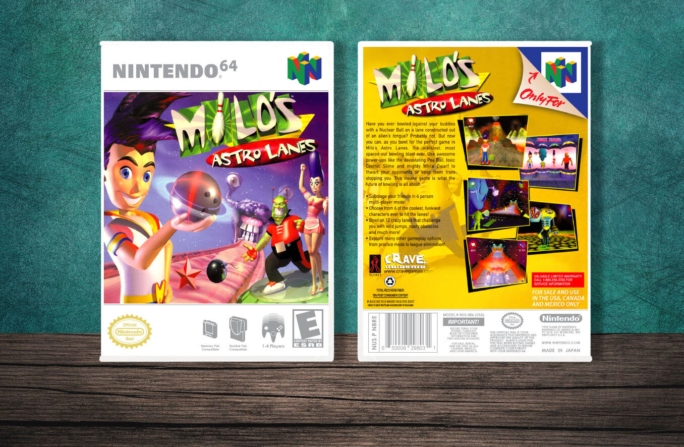 Milo's Astro Lanes, Case Color: White