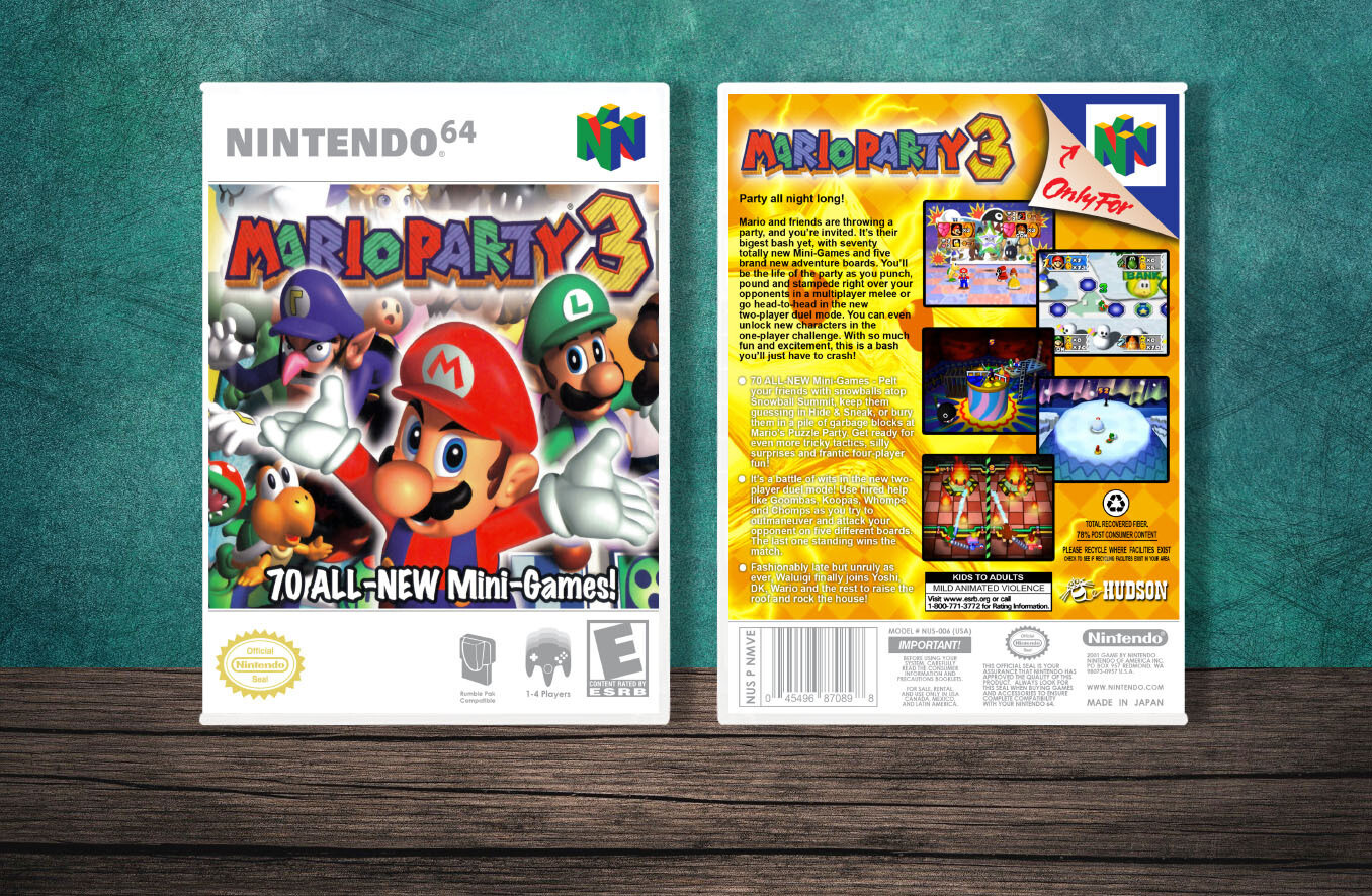 Mario Party 3, Case Color: White