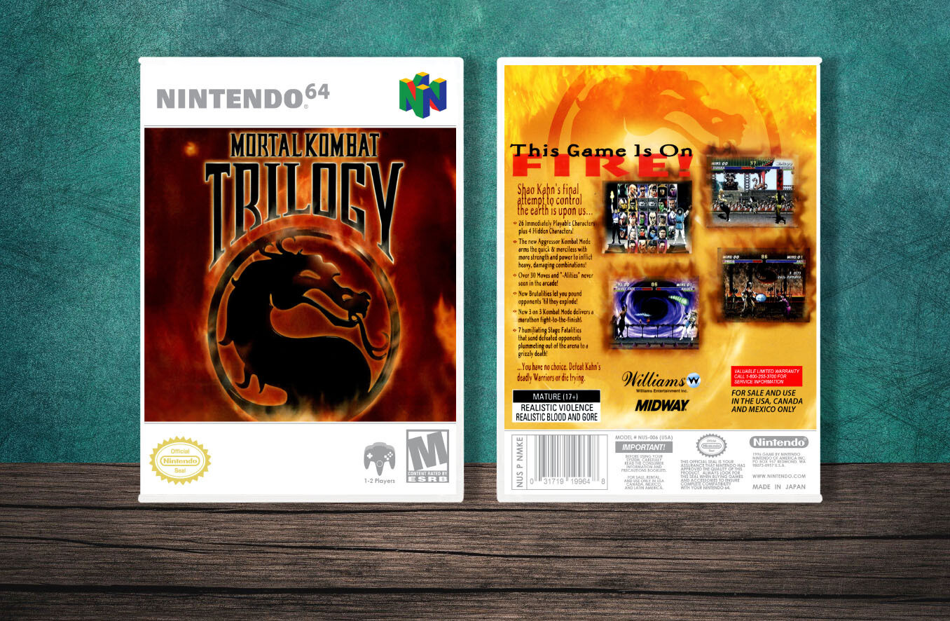 Mortal Kombat Trilogy, Case Color: White