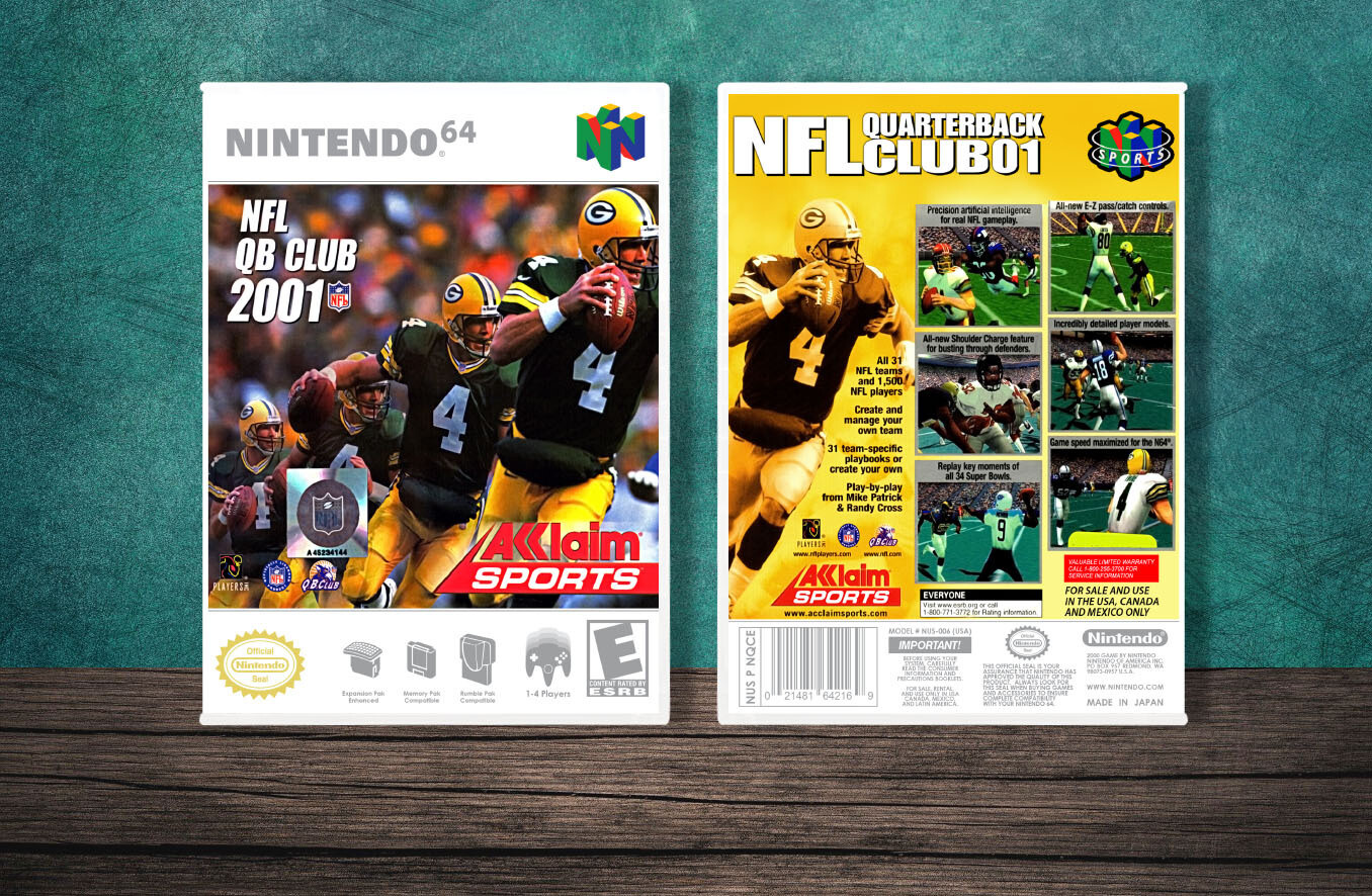 NFL Quarterback Club 2001, Case Color: White