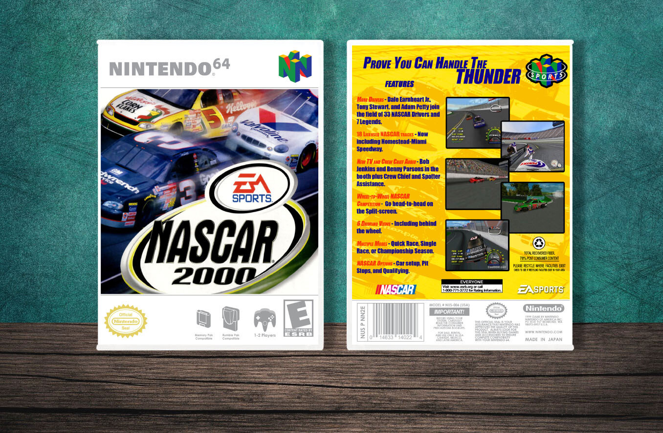 NASCAR 2000, Case Color: White