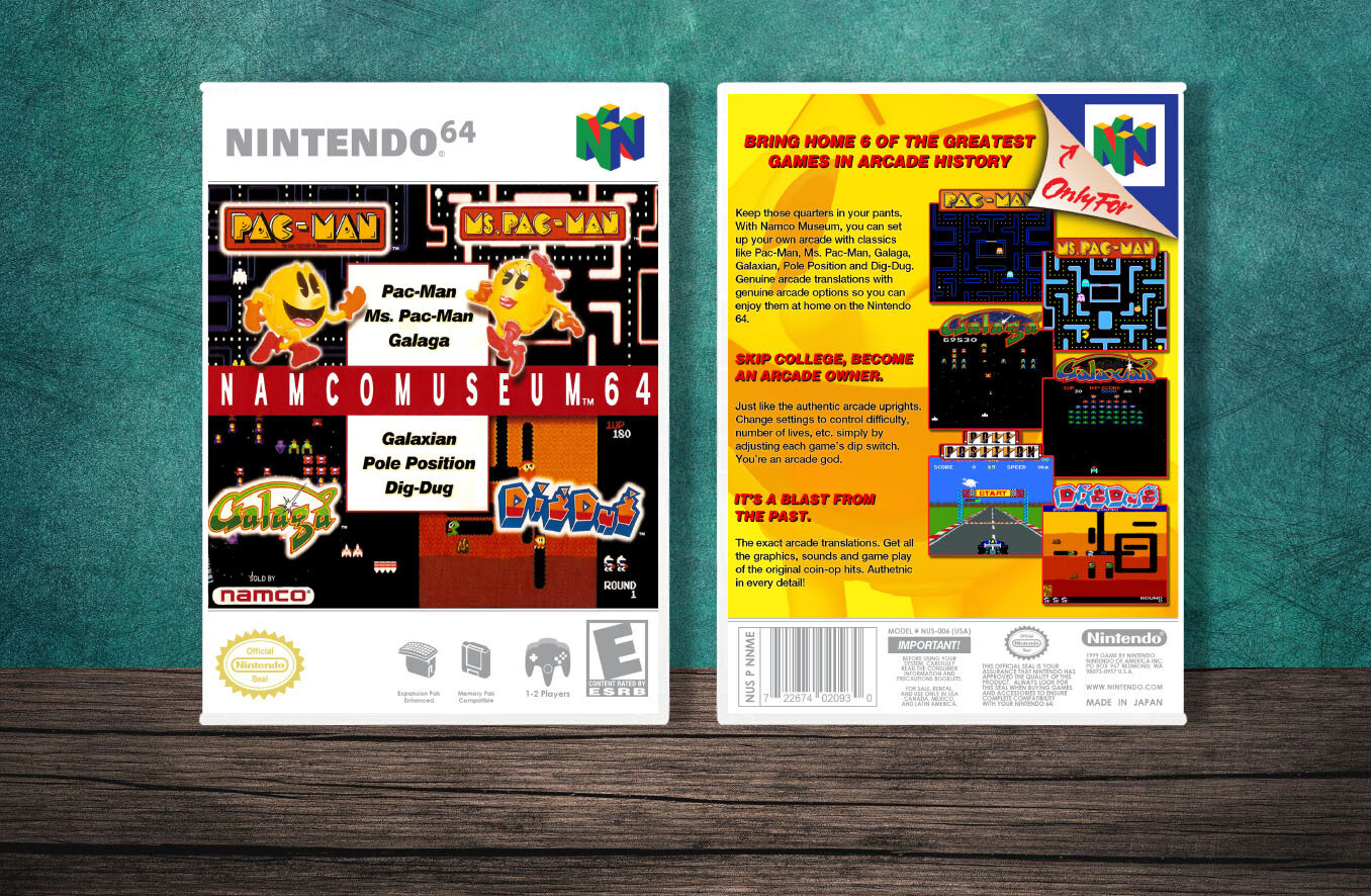 Namco Museum 64, Case Color: White