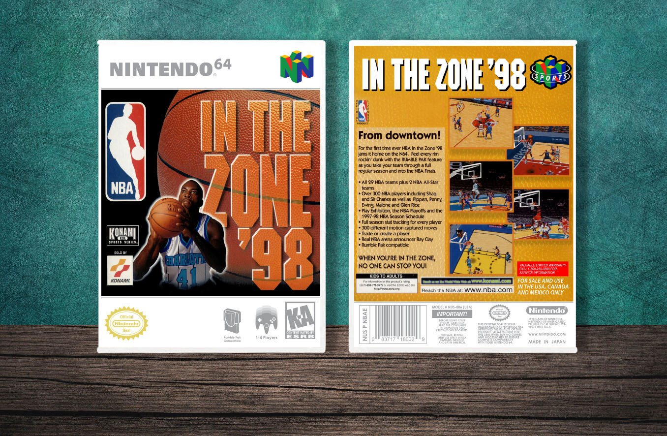 NBA In The Zone '98, Case Color: White