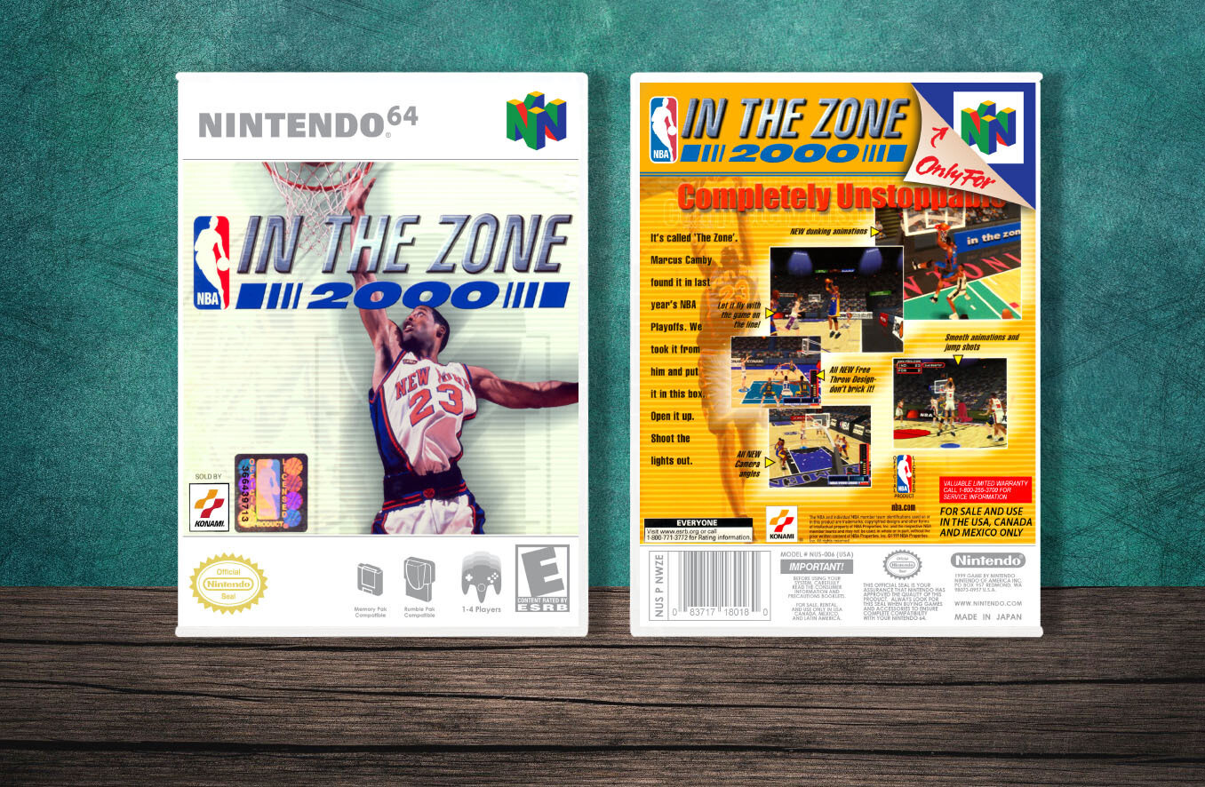 NBA In The Zone 2000, Case Color: White