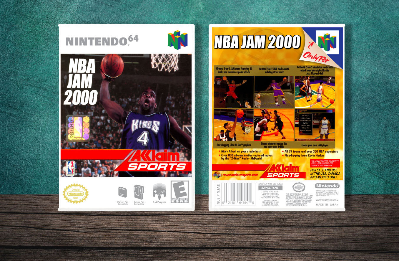 NBA Jam 2000, Case Color: White