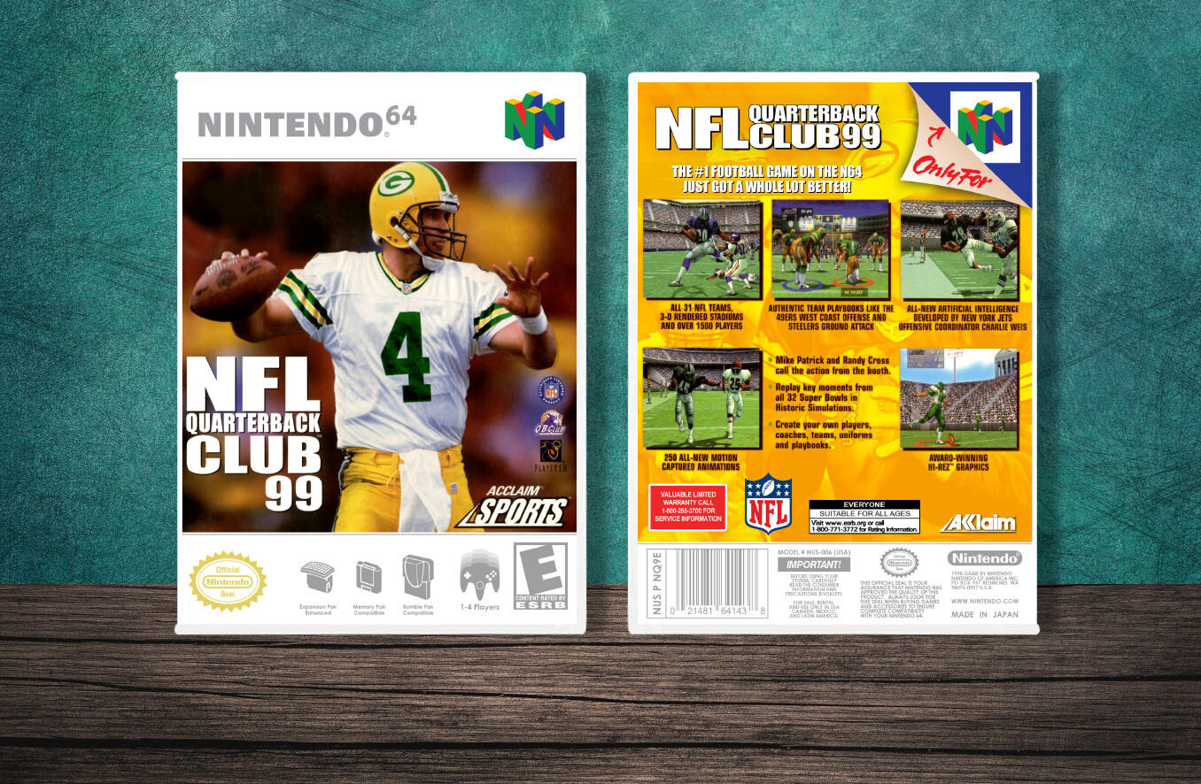 NFL Quarterback Club '99, Case Color: White