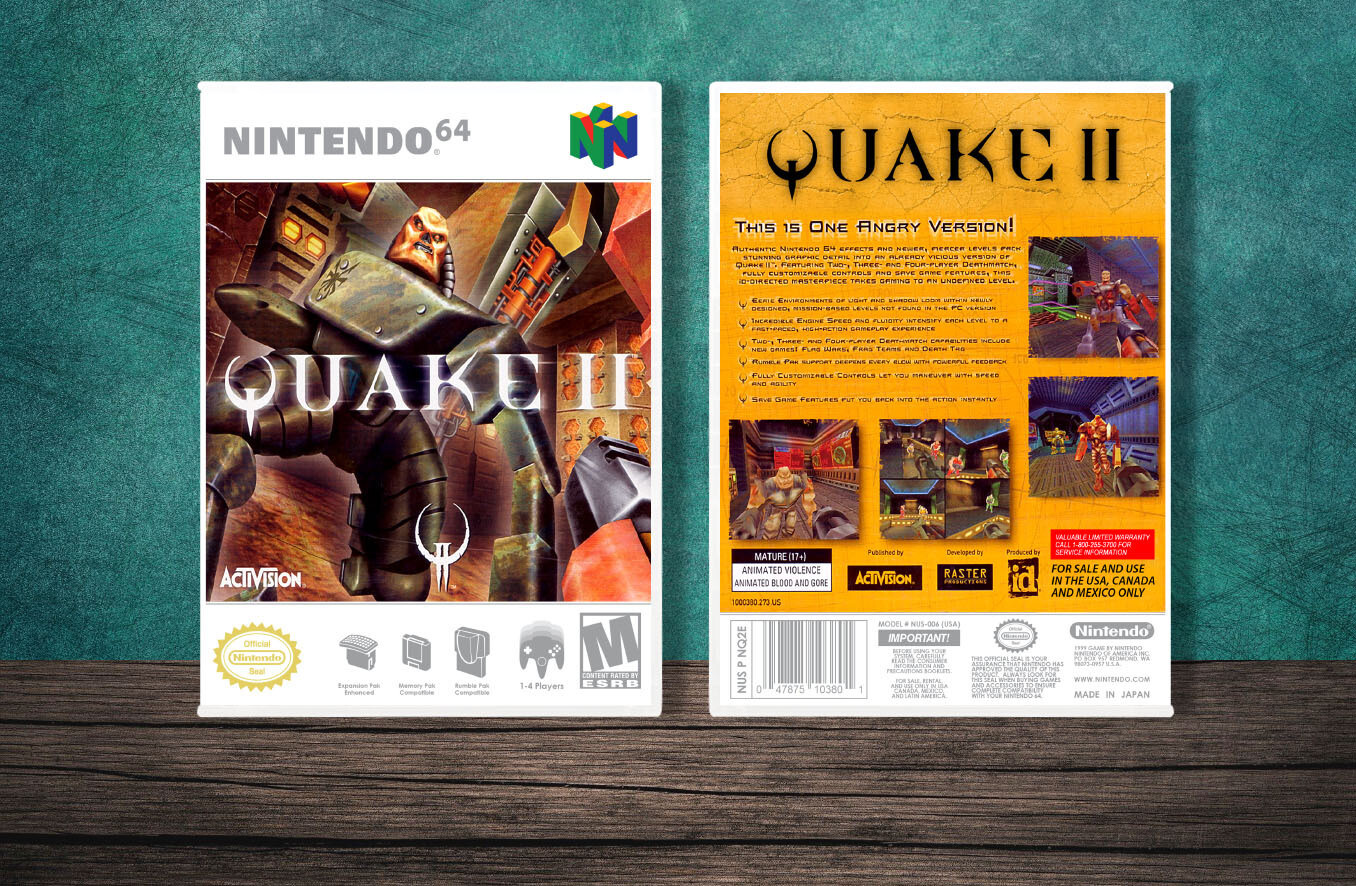 Quake II, Case Color: White