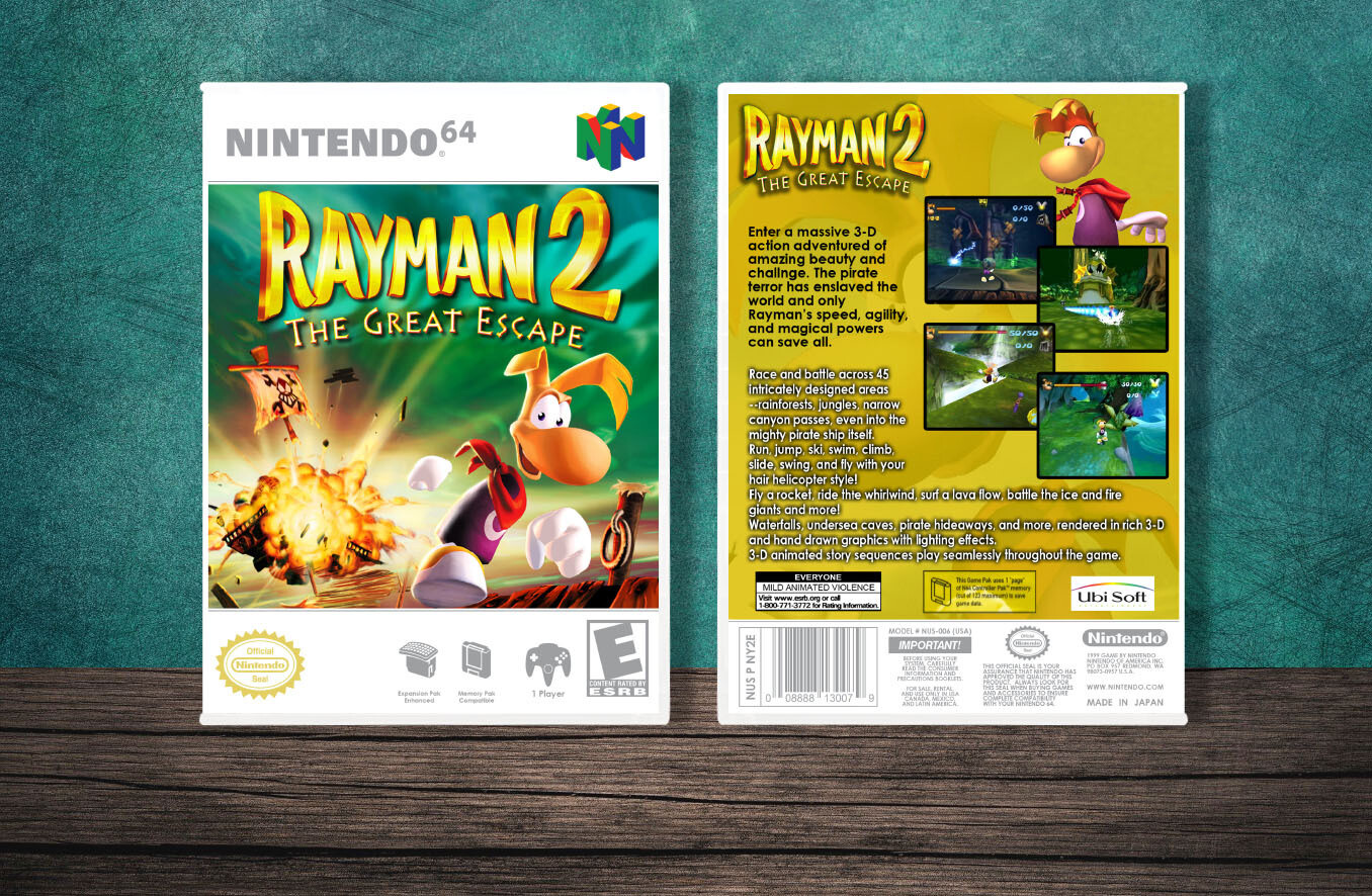 Rayman 2, Case Color: White