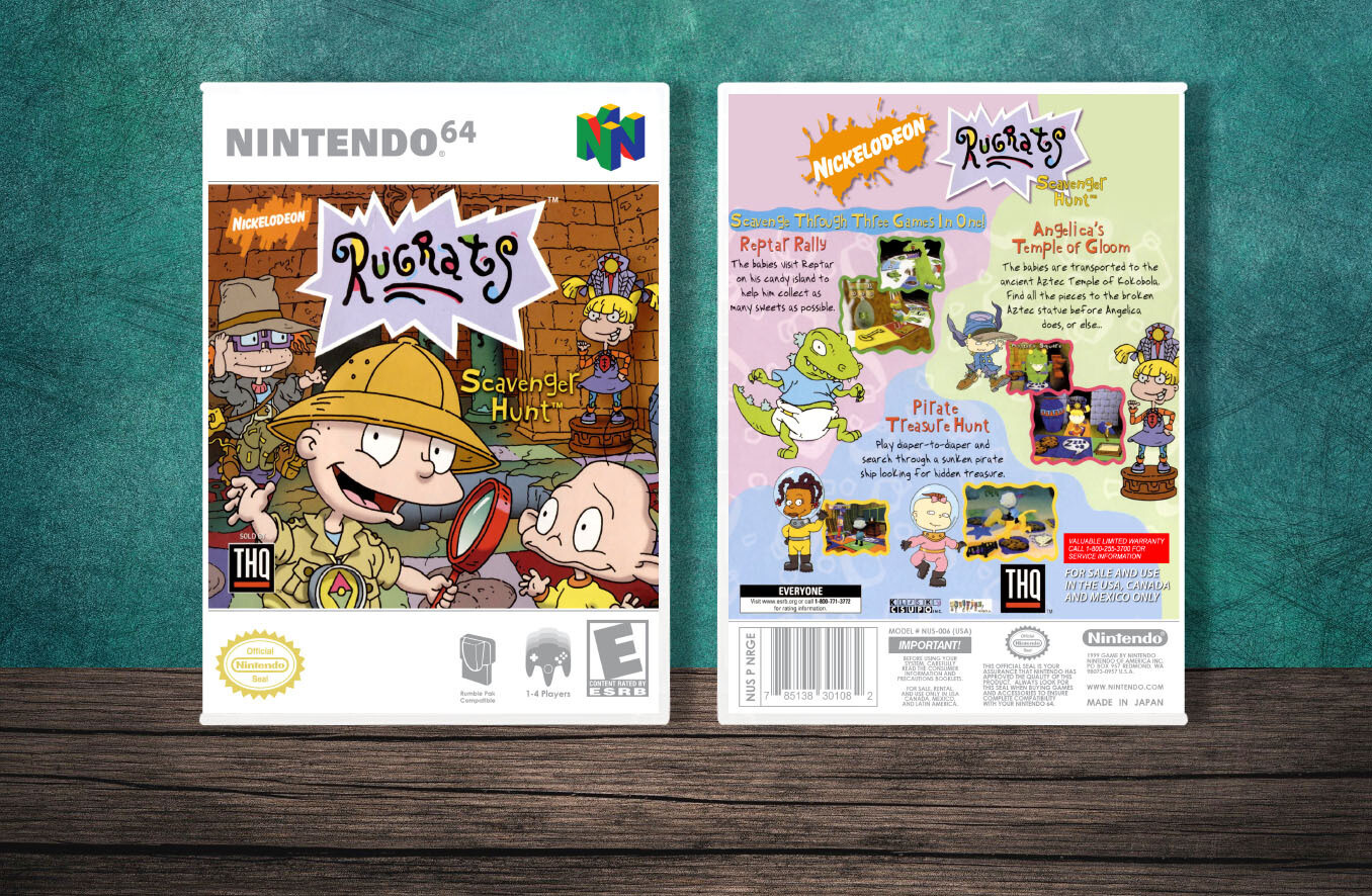 Rugrats: Scavenger Hunt, Case Color: White