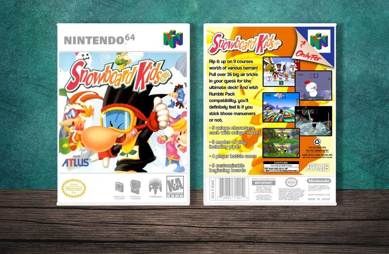 Snowboard Kids, Case Color: White