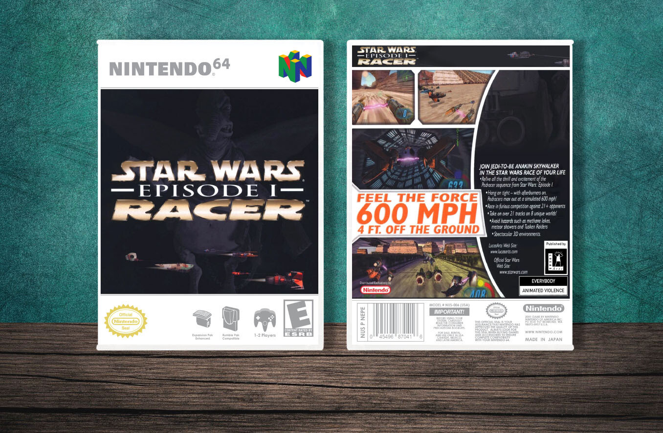 Star Wars Episode 1 Racer, Case Color: White