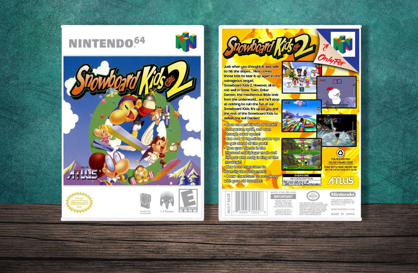 Snowboard Kids 2, Case Color: White