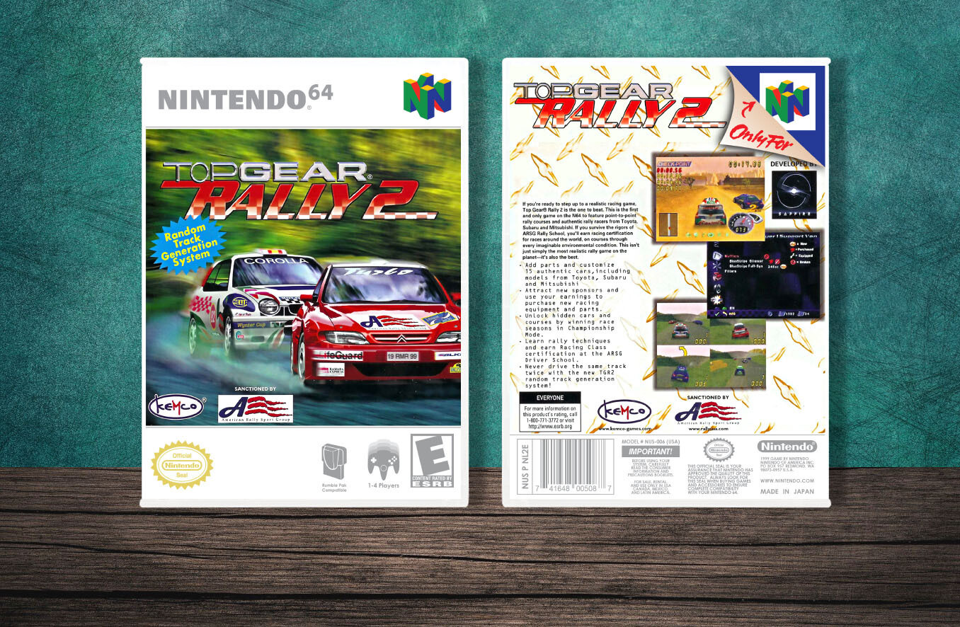 Top Gear Rally 2, Case Color: White