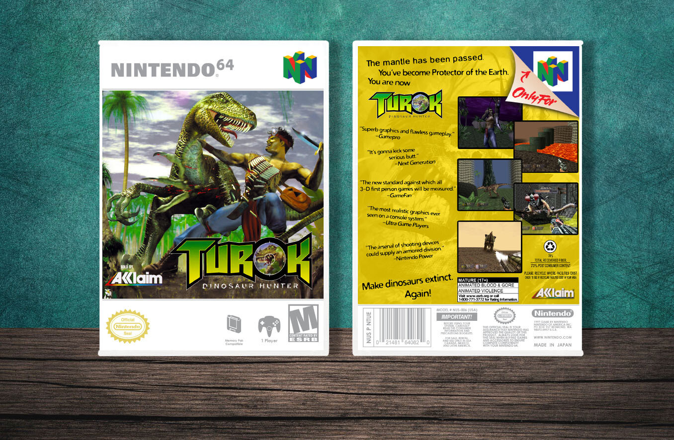 Turok: Dinosaur Hunter, Case Color: White