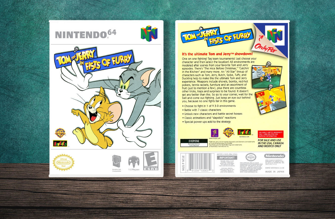 Tom and Jerry: Fists of Furry, Case Color: White