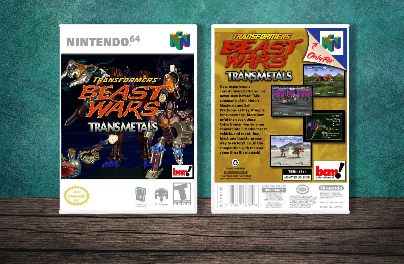 Tranformers: Beast Wars Transmetals, Case Color: White