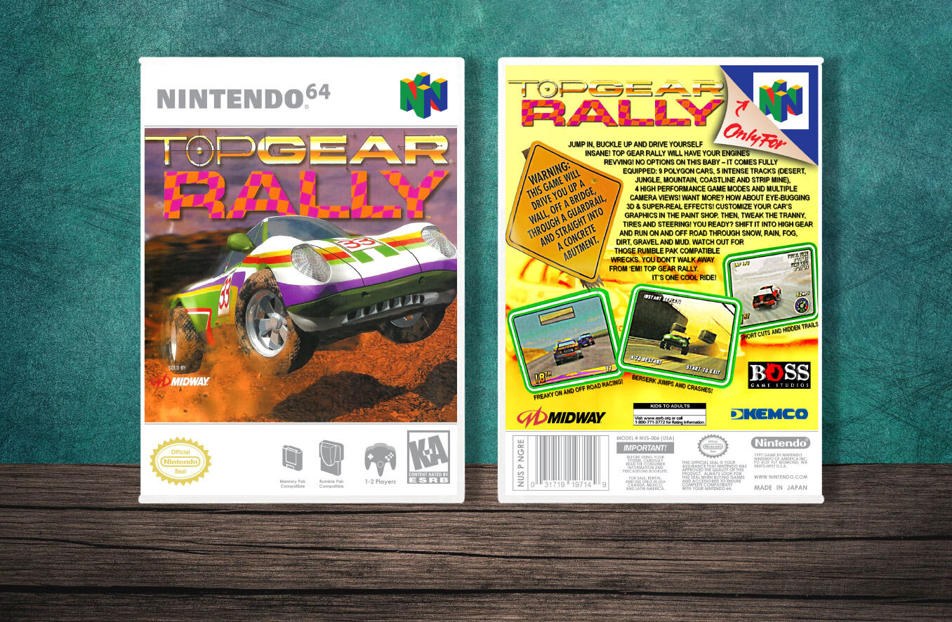 Top Gear Rally, Case Color: White