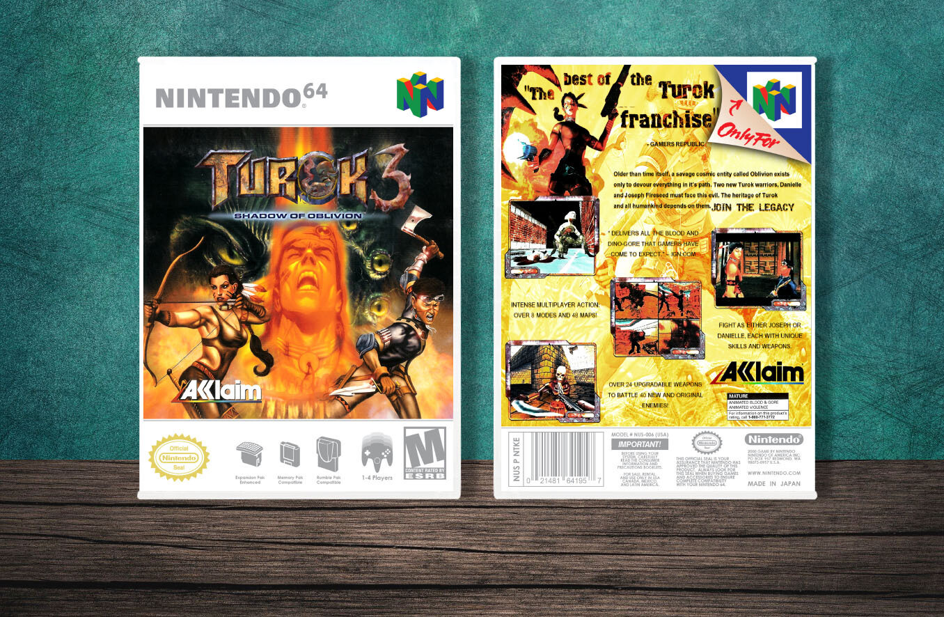 Turok 3: Shadow of Oblivion, Case Color: White