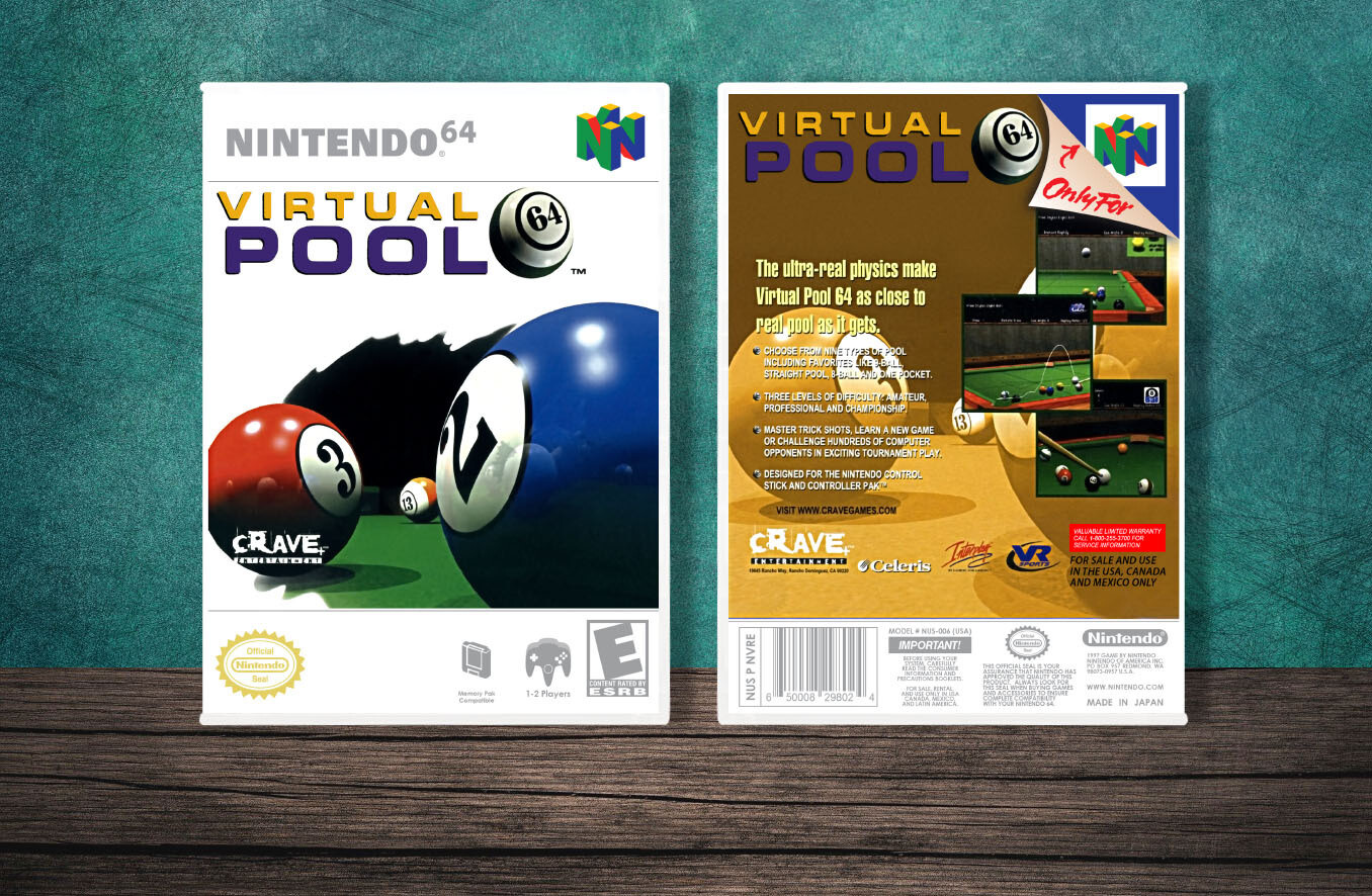 Virtual Pool 64, Case Color: White