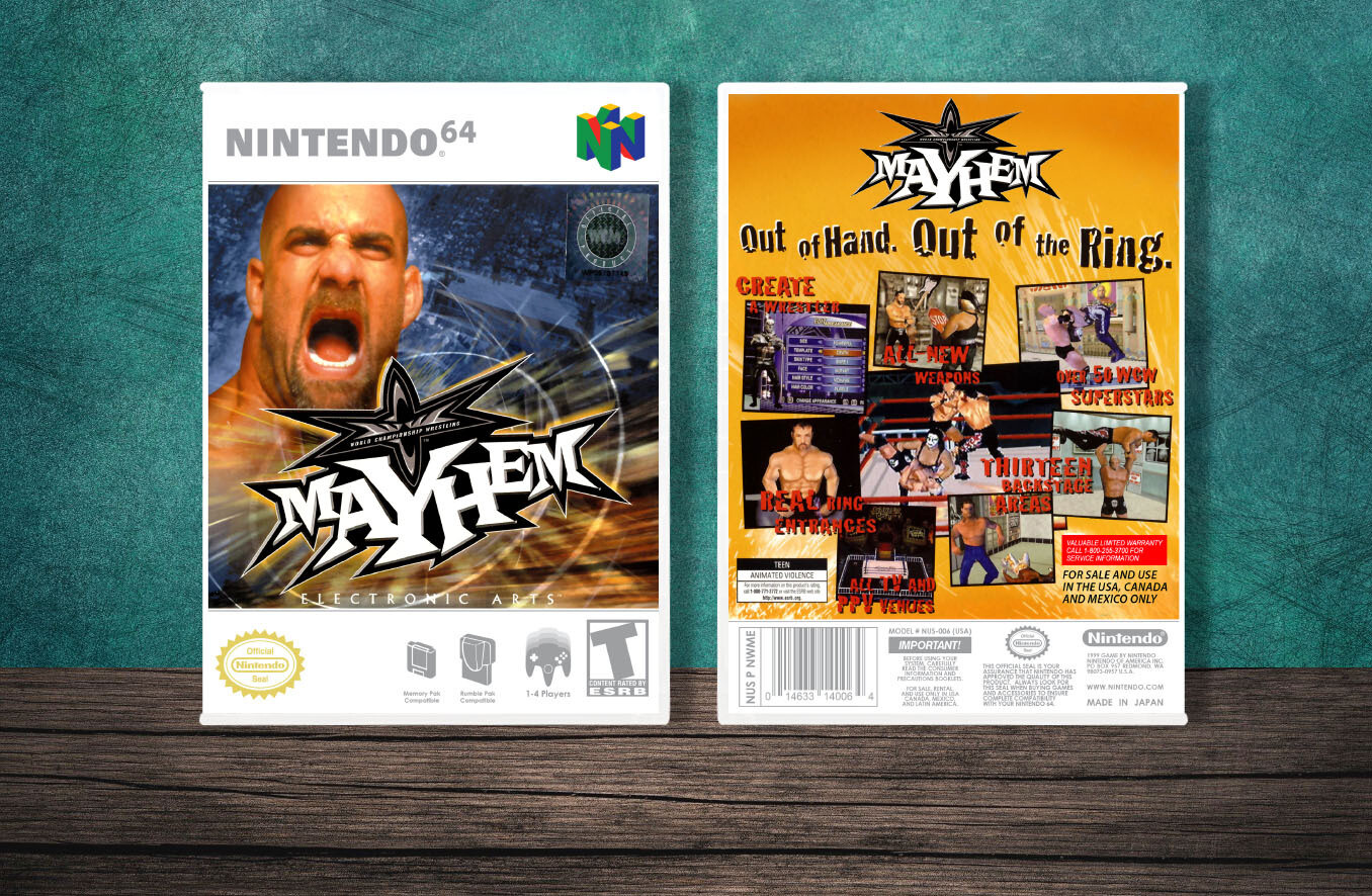 WCW Mayhem, Case Color: White