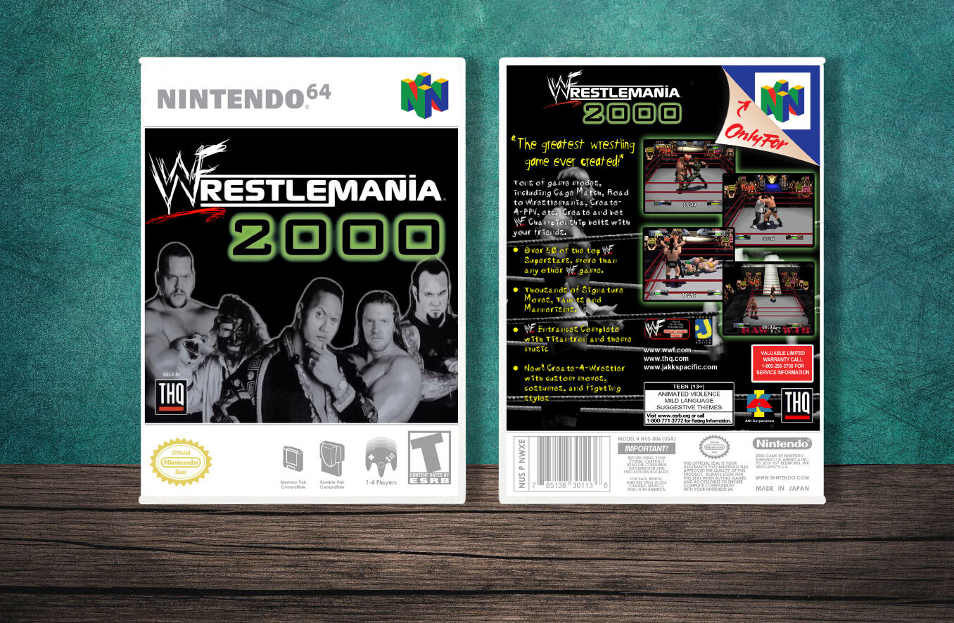 WWF Wrestlemania 2000, Case Color: White