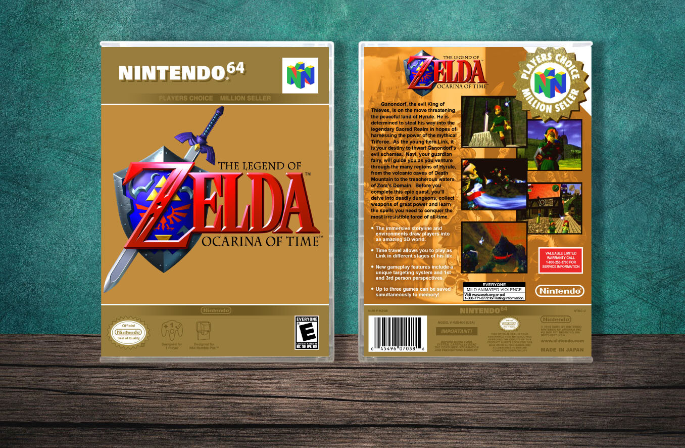 Legend of Zelda: Ocarina of Time, The (PC), Case Color: CLEAR (Transparent)
