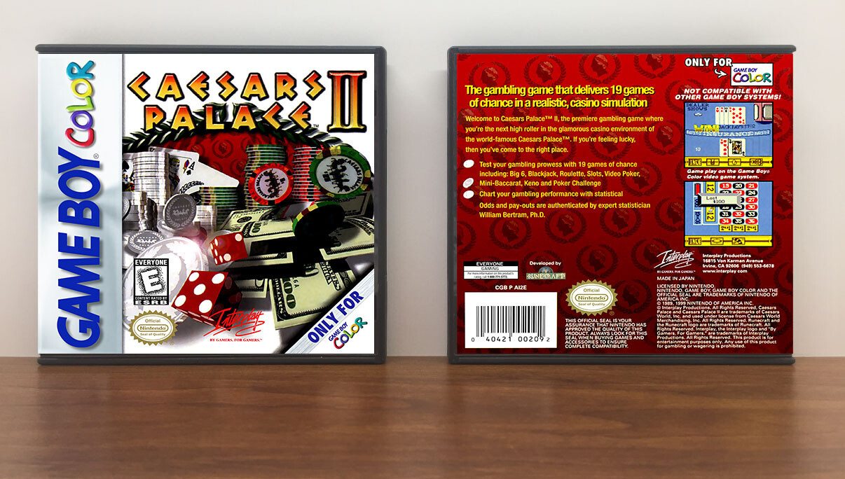 Caesar's Palace II, Artwork Spine Color: Chrome