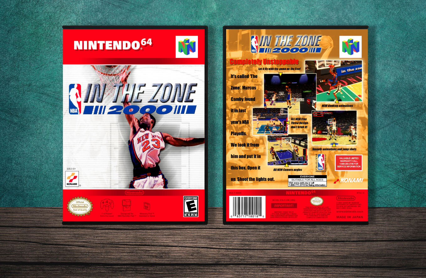 NBA In The Zone 2000, Case Color: DARK GREY (OEM DS CASE COLOR)