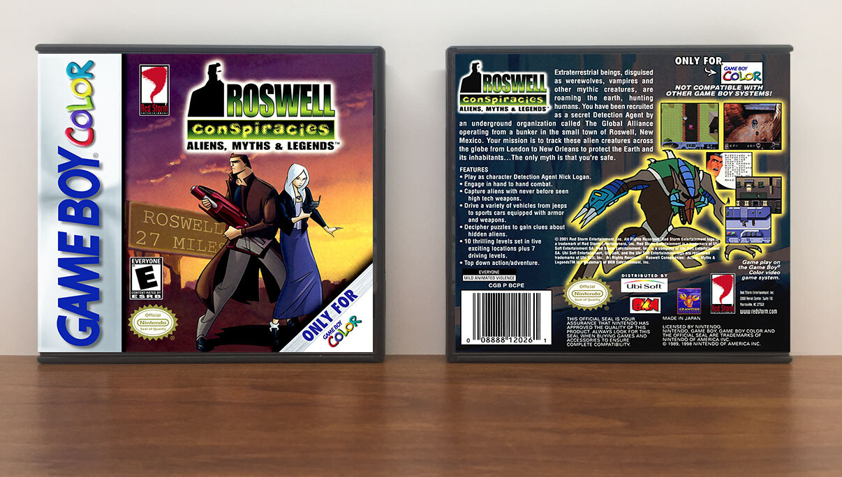 Roswell Conspiracies: Aliens, Myths &amp; Legends, Artwork Spine Color: Chrome