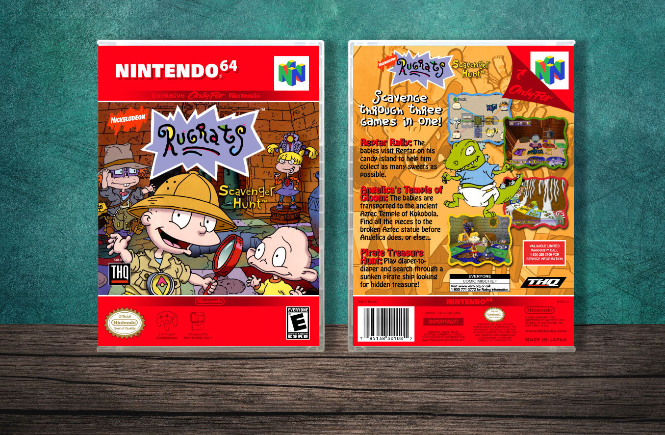 Rugrats: Scavenger Hunt, Case Color: CLEAR (Transparent)