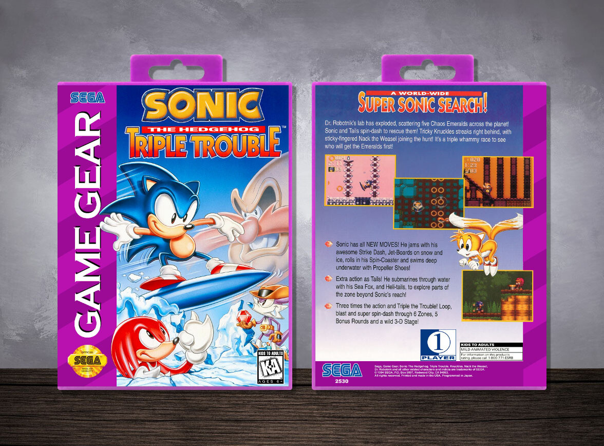 Sonic the Hedgehog: Triple Trouble, Case Color: Purple