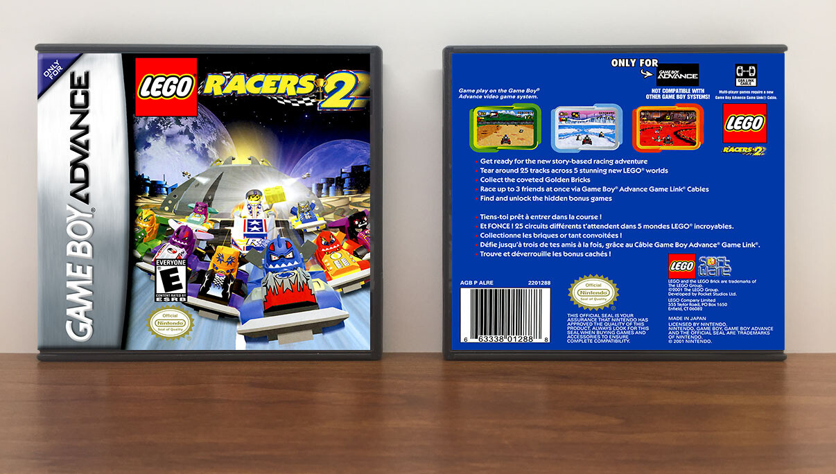 Lego Racers 2, Artwork Spine Color: Chrome
