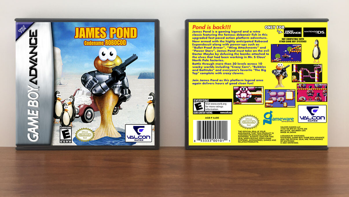 James Pond: Codename Robocod, Artwork Spine Color: Chrome
