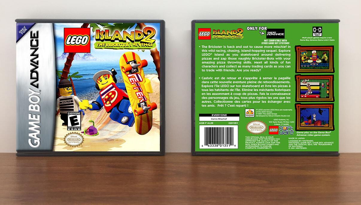 Lego Island 2: The Brickster&#39;s Revenge, Artwork Spine Color: Chrome
