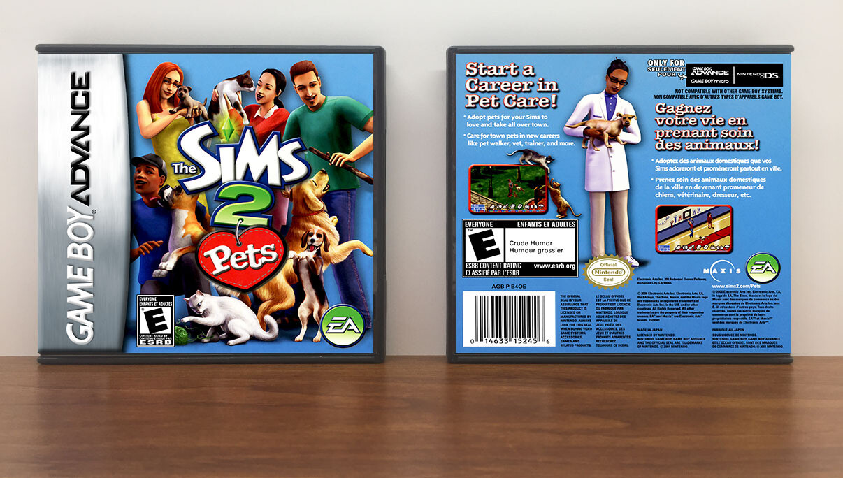 Sims 2 ,The: Pets, Artwork Spine Color: Chrome