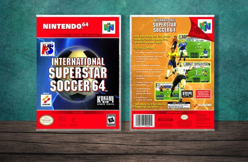 International Superstar Soccer 64, Case Color: CLEAR (Transparent)