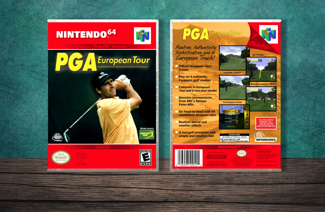 PGA European Tour, Case Color: CLEAR (Transparent)