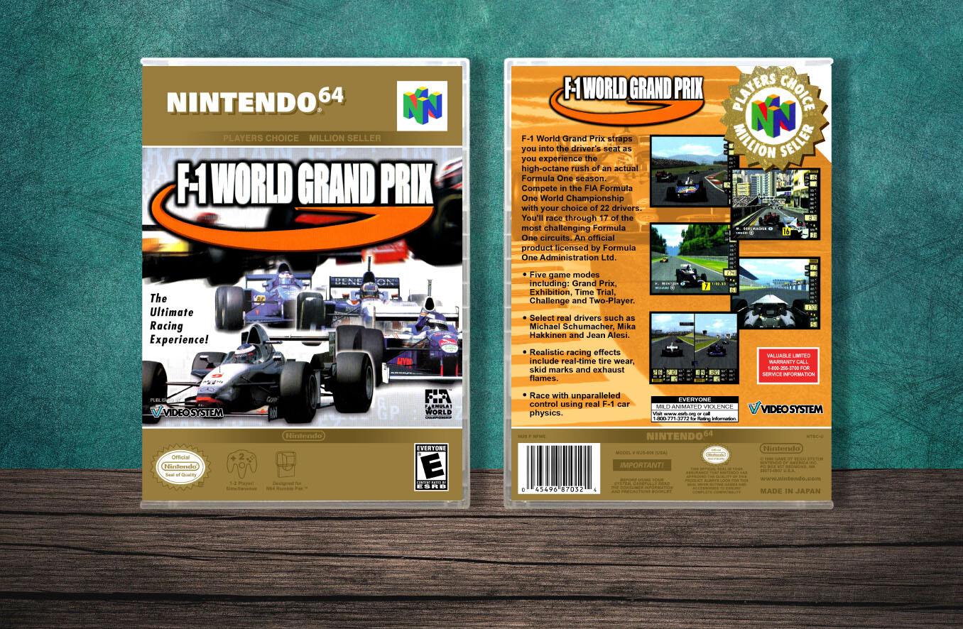 F-1 World Grand Prix (PC), Case Color: CLEAR (Transparent)