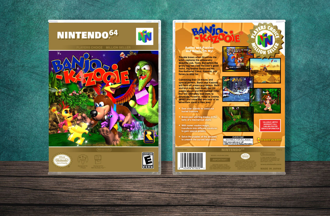 Banjo-Kazooie (PC), Case Color: CLEAR (Transparent)